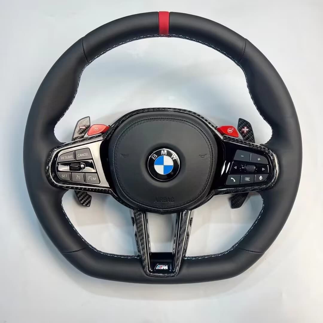 For BMW Old to New F10 F20 F30 F15 F16 F02 Modified CS M4 Style Carbon Fiber Steering Wheel
