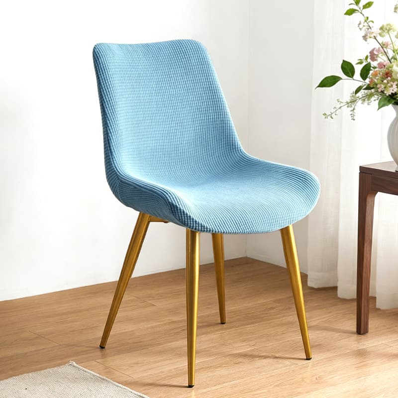 Curved Chair Cover, Household Dining Chair Cover, Full Elastic Stretch Chair Cover, Semi-Circular Chair Cover, One-Piece Chair Cover, Cross-Border