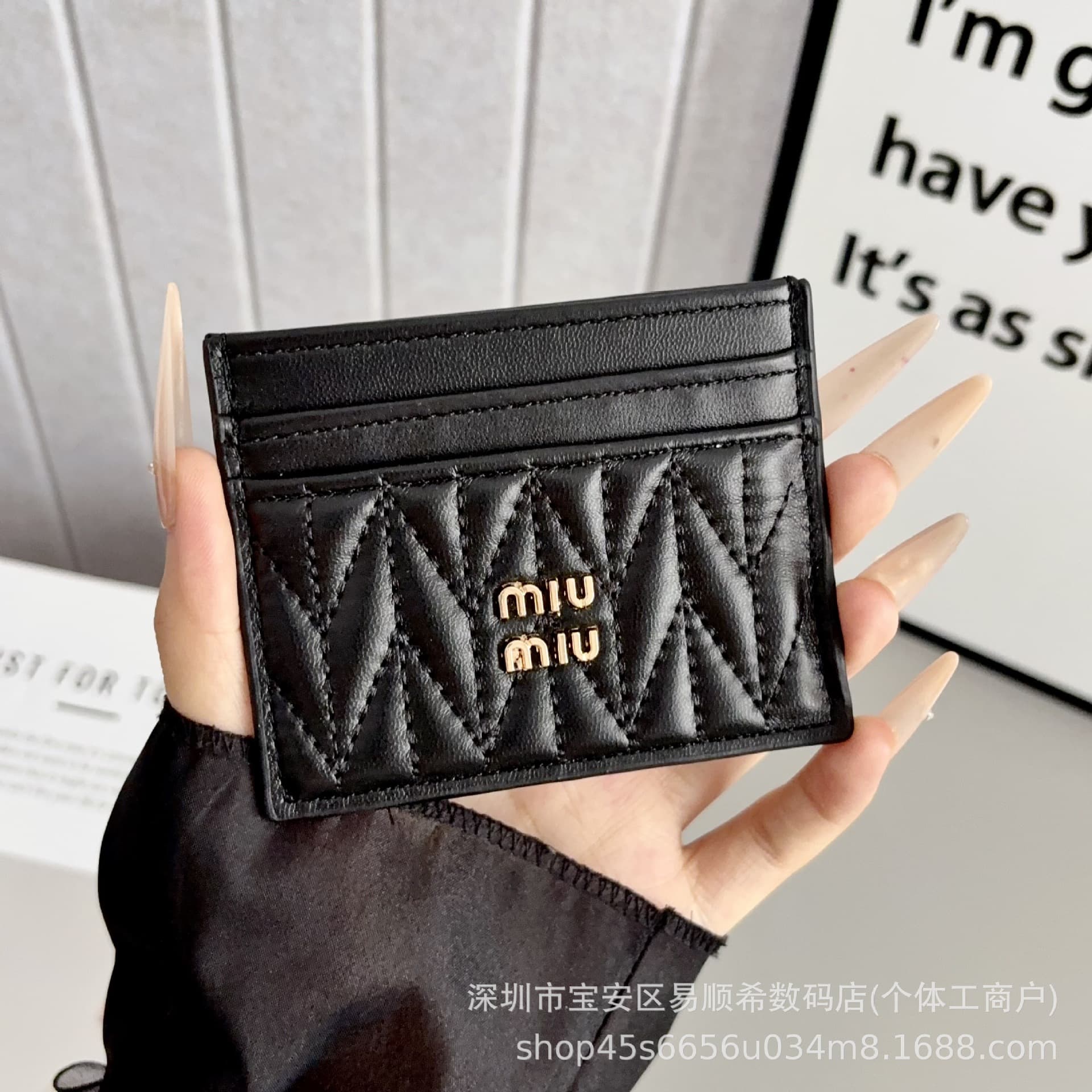 Trendy Brand MM Family Pleated New Wallet Women's Fashion Versatile Short Wallet Card Holder Card Case High Appearance Coin Card Holder