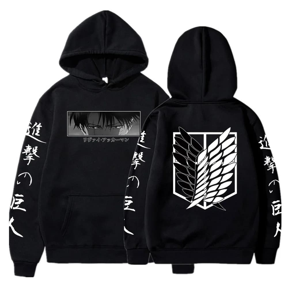 Hot Anime Attack on Titan Hoodies Levi Shingeki No Kyojin
