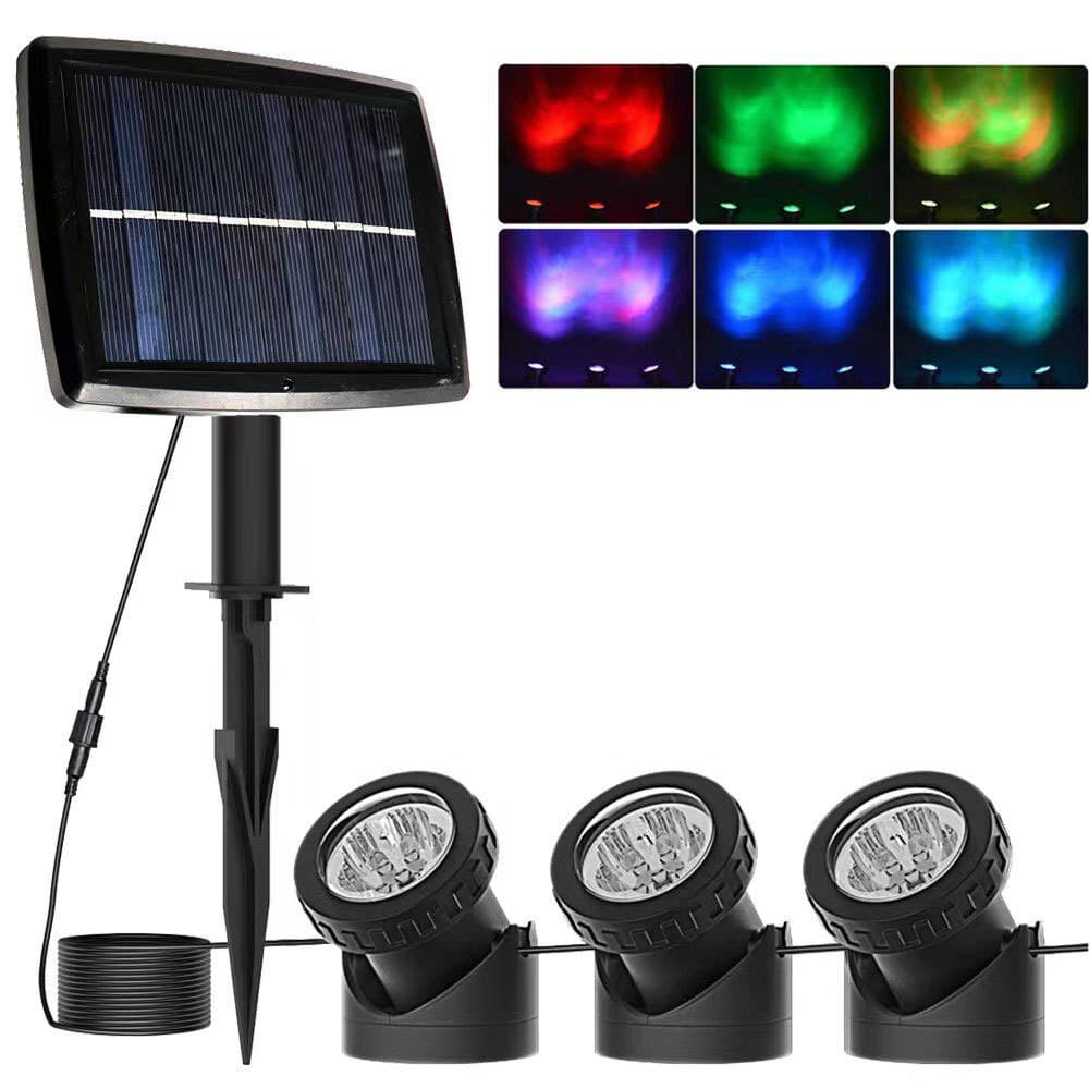 Cross-border Solar LED Waterproof Outdoor Spotlight, Pool Light, Garden Landscape Decorative Projection Light
