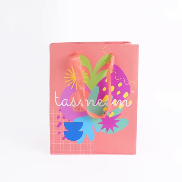 Paper Bag Customized Elegant Art Paper Tote Gift Bag with Ribbon for Every Occasion