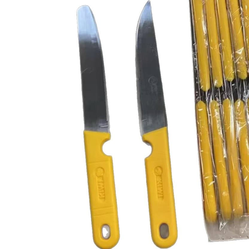 511kiwi Yellow Fruit Knife Utility Knife Exported to Southeast Asia Stainless Steel Fruit Knife for Street Stalls