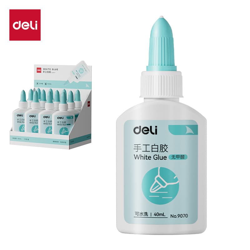 Deli White Glue, Transparent Liquid Glue, Washable, for Kindergarten Students, DIY Crafts, Office Stationery, Wholesale