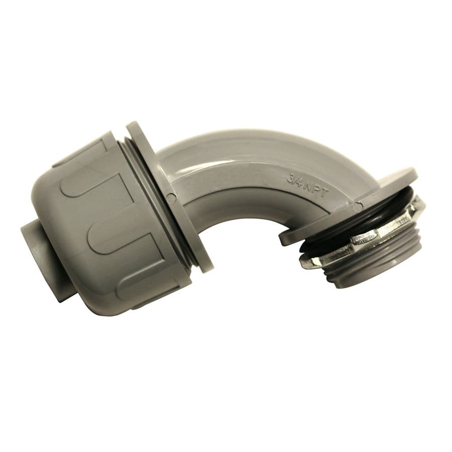 US Standard Liquid Tight 90-Degree Plastic Cable Connector, Liquid Tight 90 Degree Connector