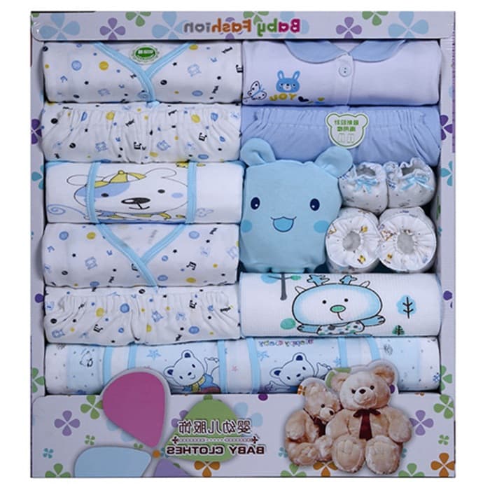Newborn Baby Clothes 100% Cotton Gift Set 0-3 Months Winter Infant Outfit for OEM Drop Shipping