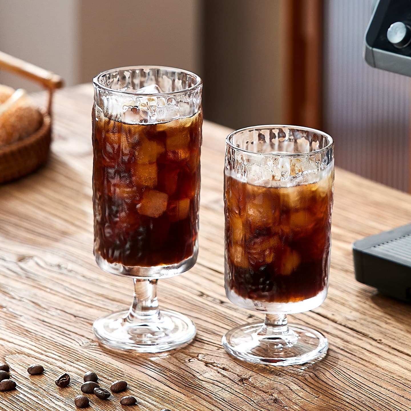 Green Apple Coffee Cup High-end Exquisite Retro American Dirty Glass Cup Afternoon Tea Espresso Latte Cup