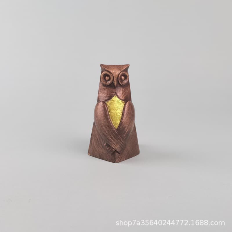 Factory Direct Resin Owl Phone Stand Creative Animal Figurine Desktop Decoration