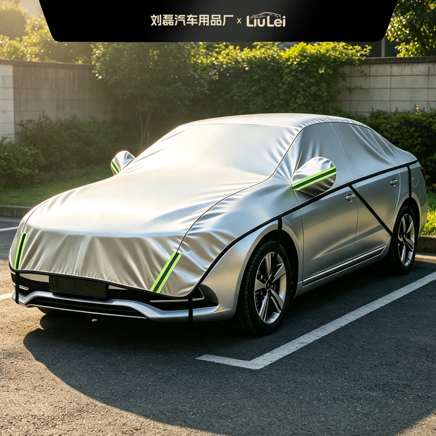 Car sun visor half cover car cover thickened sun protection heat shield rain and snow half body cover front cover car sun visor