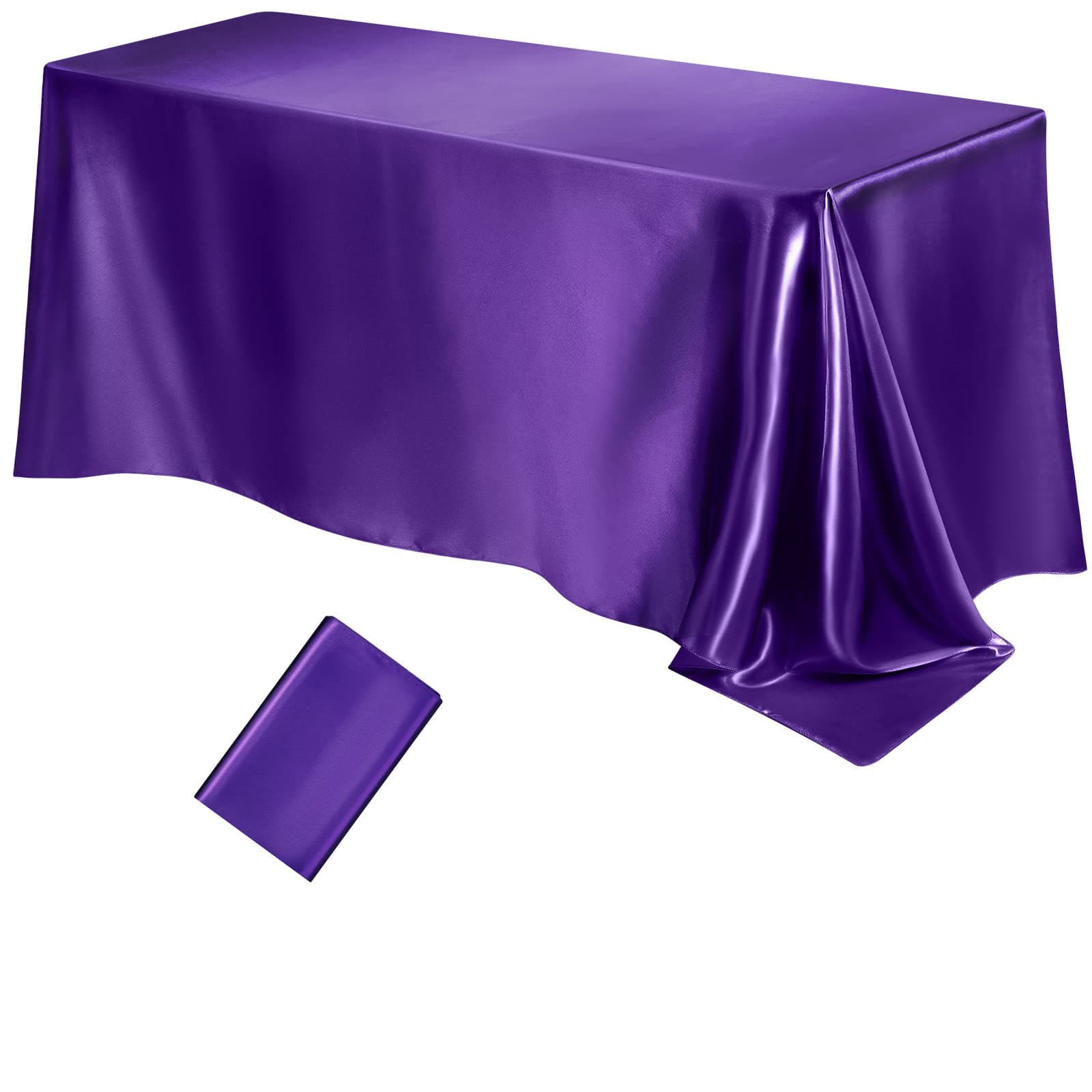 Amazon Cross-border Minimalist Solid Color Satin Plain Weave Tablecloth for Coffee Tables, Wedding Banquet Conference Decoration Wholesale