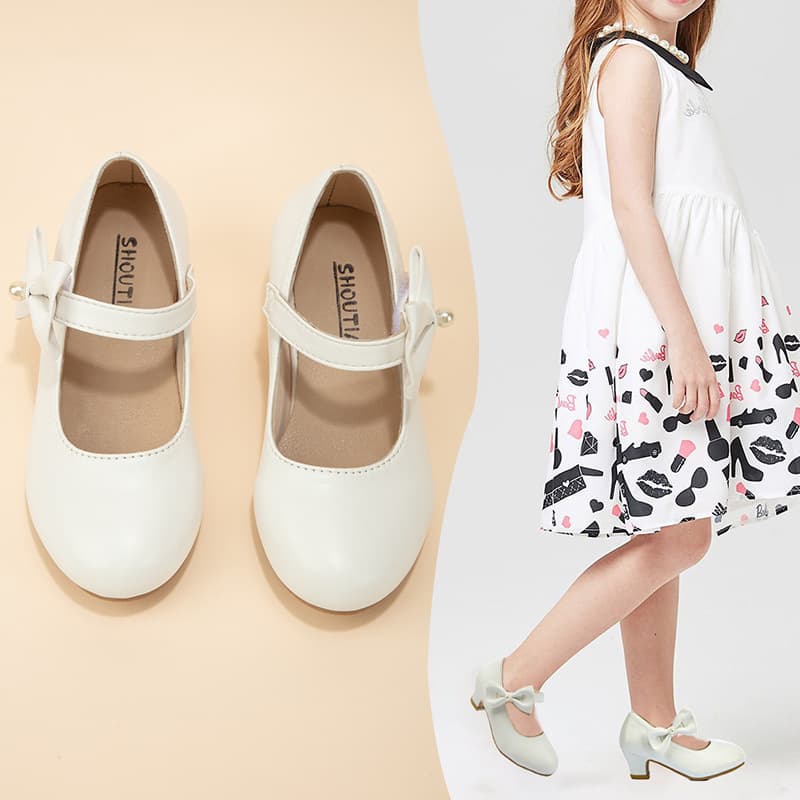 Cross-border e-commerce hot-selling 2024 new style girls' princess shoes, white and gold princess shoes, performance and dance shoes