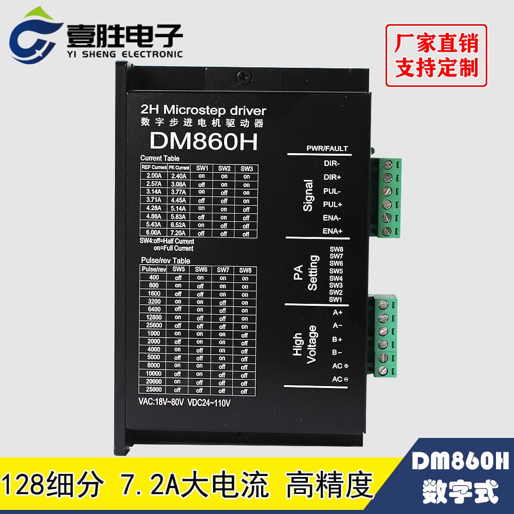 DM860H DSP Digital 57/86 Stepper Motor Driver with Fan - Replacement for Leadshine DMA860H
