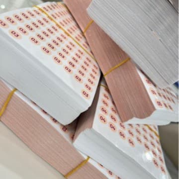 6mm gold 1-10 color plate number number nail polish bottle number mark sticker