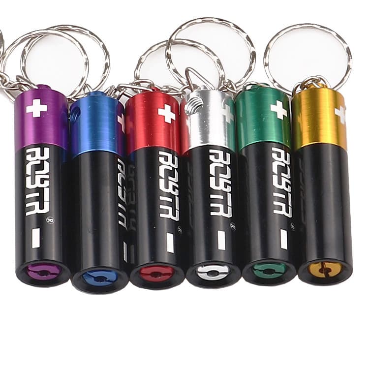 Clip Battery Metal Pipe Detachable Portable Keychain Battery Pipe smoking pipe in Stock