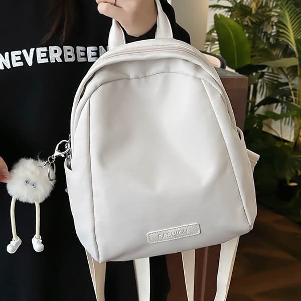 Schoolbags for middle school girls 2024 Japanese style simple ins style niche solid color backpack casual travel student backpack