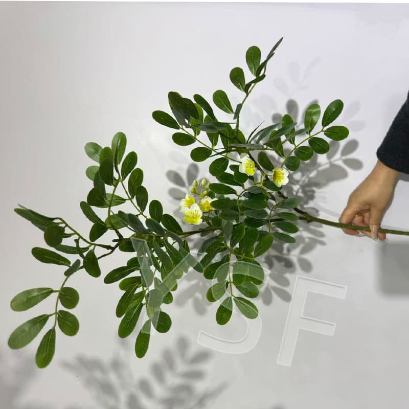 Artificial Locust Tree Branches and Leaves, Elm Tree, Banyan Tree, Decorative Tree, Fake Tree, Simulated Green Plant, Simple Landscape Decoration Ornament