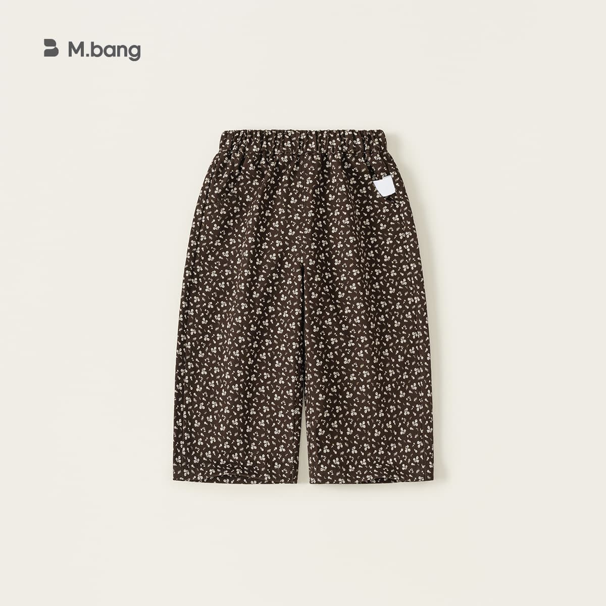 Youbao Kids Wear Spring Autumn New Girls Pants Floral Children's Wide Leg Pants Vintage Style Little Girl Straight Leg Pants Casual Pants