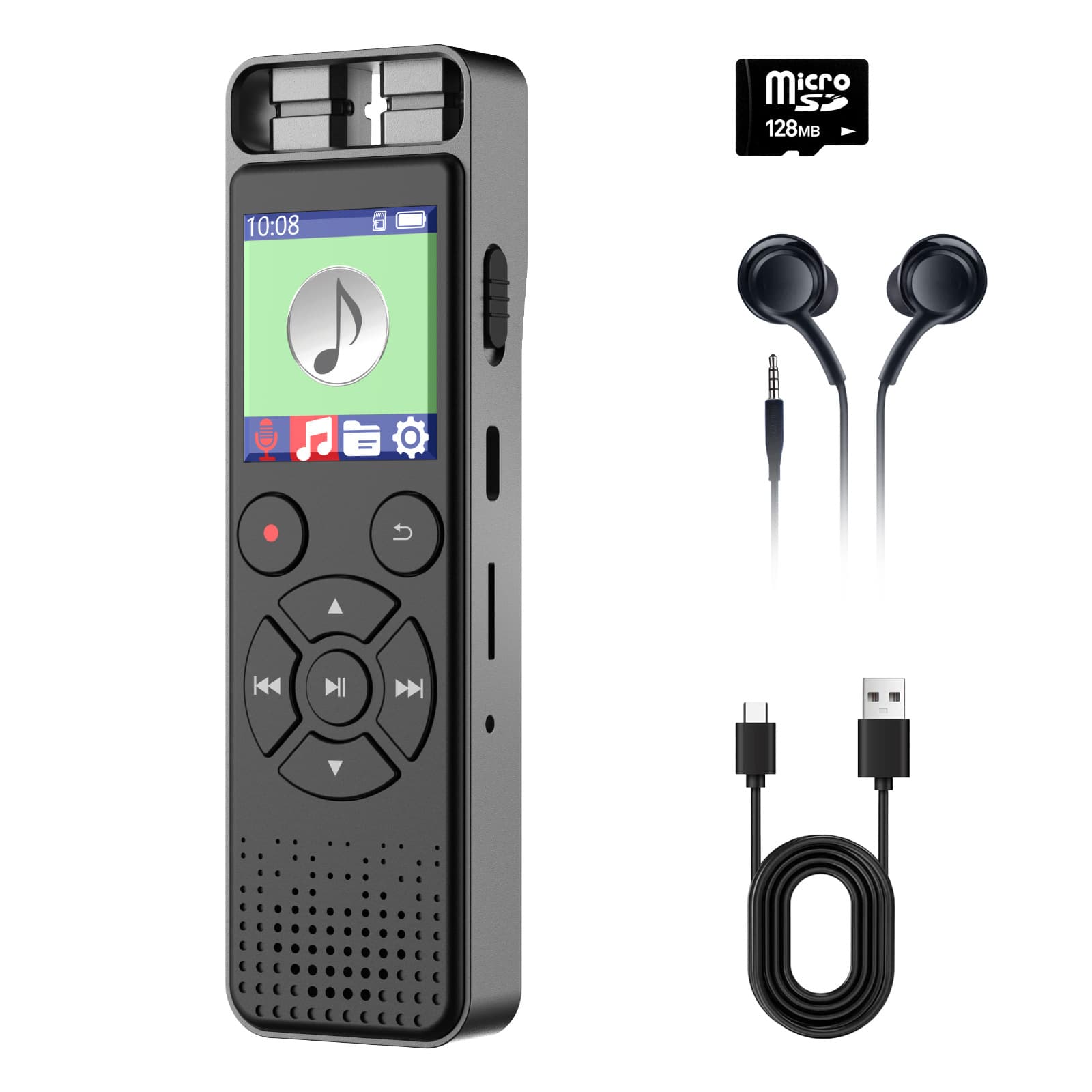 AI recorder smart recorder MP3 HD smart Amazon cross-border hot player one-click
