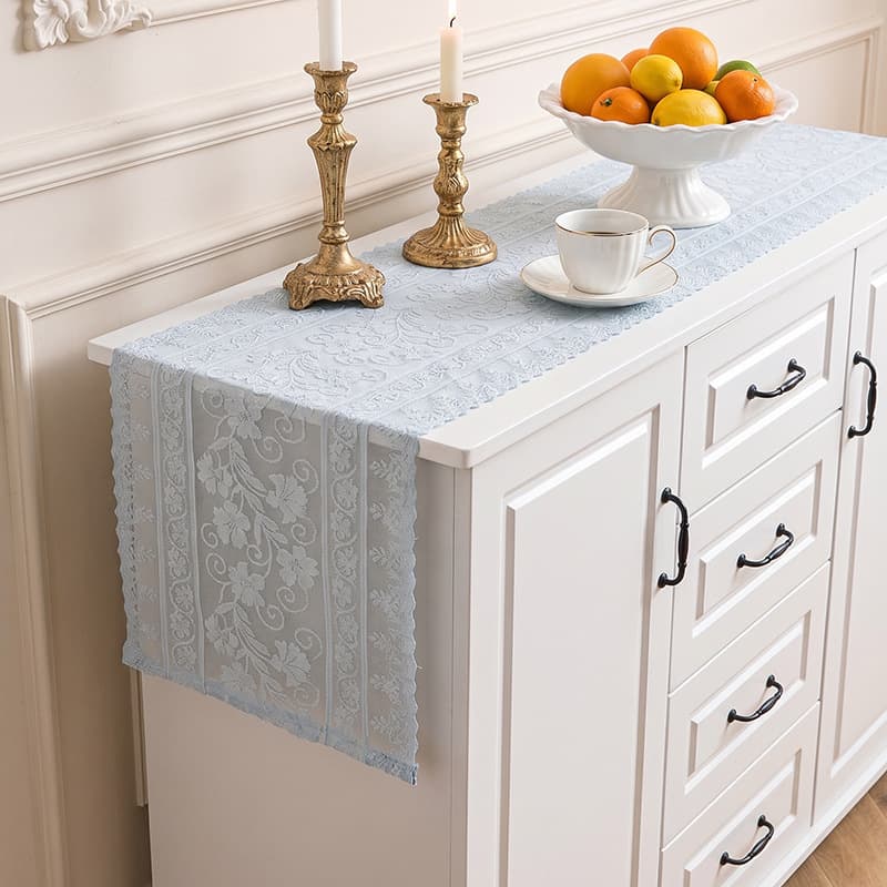 New American Table Flag Lace Hollow Country Dining Table Decoration Coffee Table Tablecloth Nordic Home Cross-Border