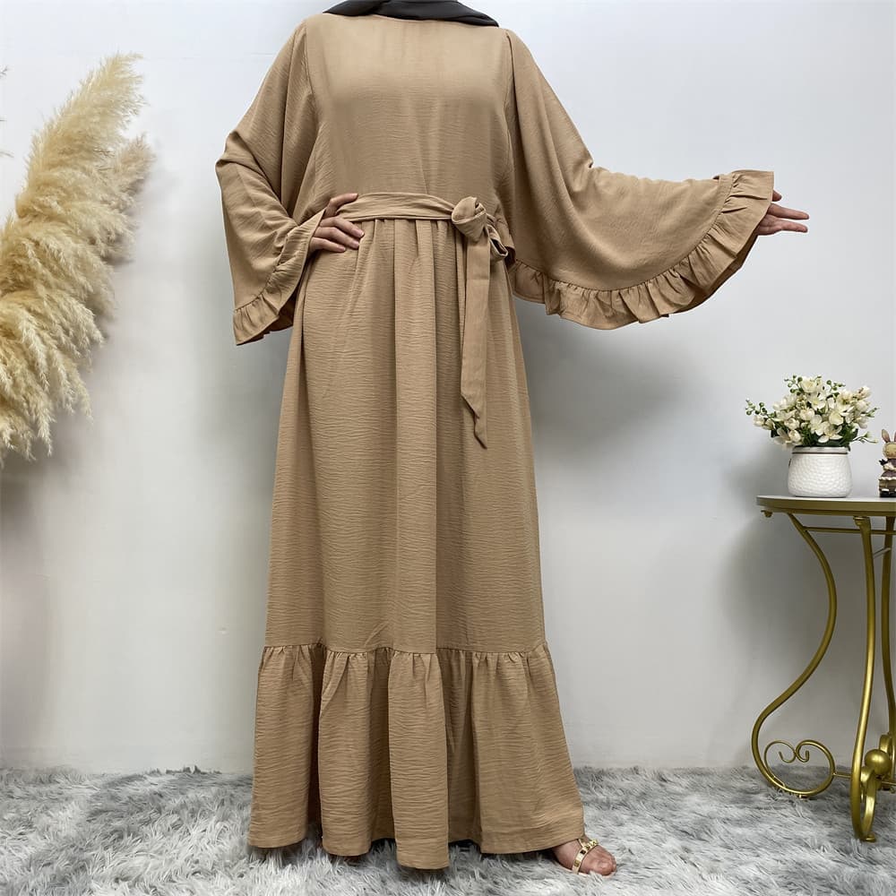 Cross-border Exclusive New Fashion Women's Solid Color Patchwork Dress 6530