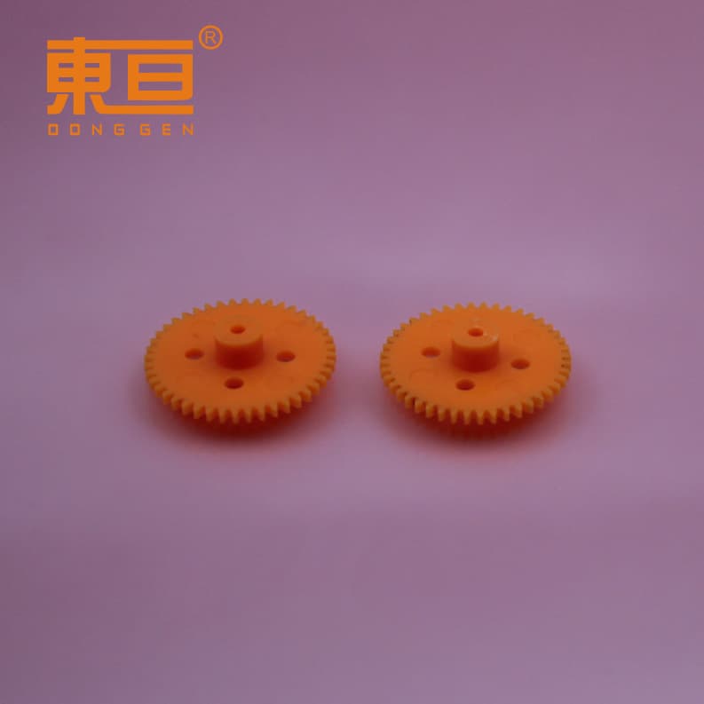 442A Soft Orange-Red Soft Tooth Plate Single-Layer Soft Gear Small DIY Part Soft Rubber Gear Small DIY Part
