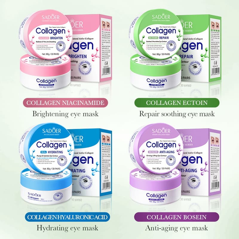 Full English collagen hyaluronic acid eye mask SADOER hydrating, moisturizing and anti-wrinkle EYE MASK skin care products cross-border