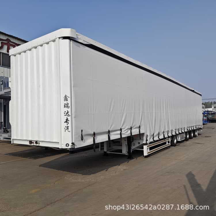 Electric Side Curtain Container Semi-Trailer, Large Capacity Curtain-Sided Box Transport Vehicle, Enterprise Certified