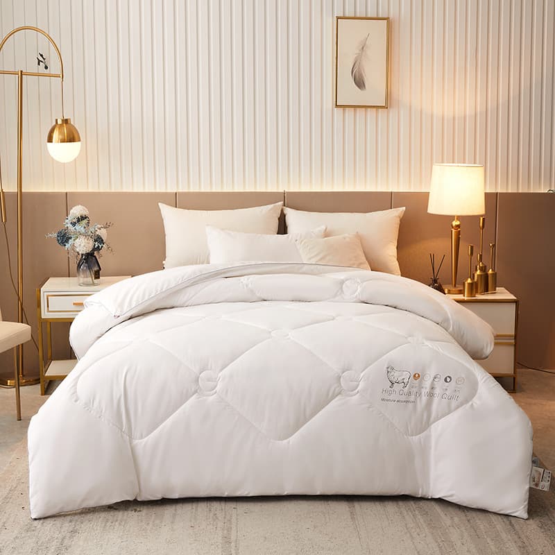 New Zealand Wool Quilt Pure Wool Duvet Winter Quilt Core Bedding Single Double High-End Wholesale 100% Pure Wool