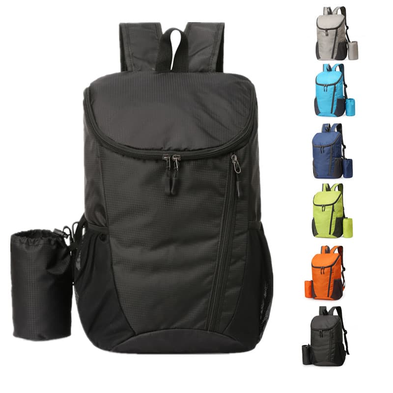 Cross-border New Foldable Backpack, Large Capacity Lightweight Waterproof Outdoor Sports Travel Bag with Logo Printing