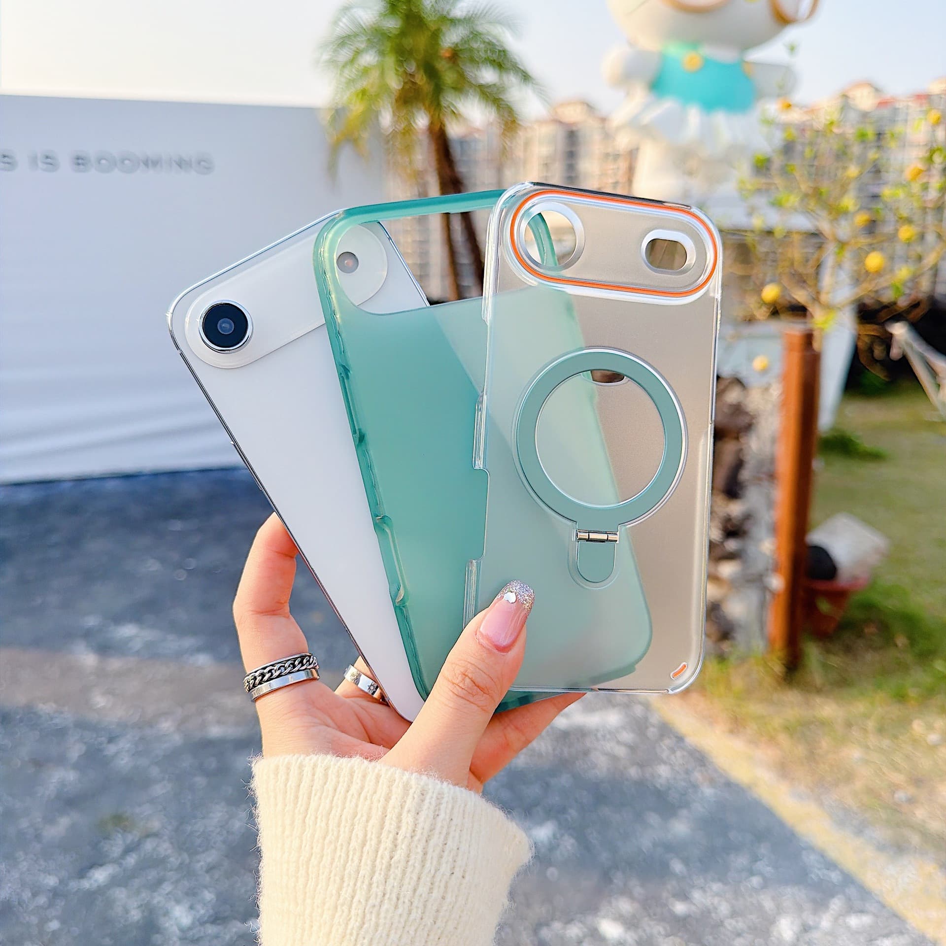 Compatible with Apple iPhone 17 Pro Max Case, iPhone 17 Air Magnetic Bracket Shockproof 15 14 Protective Cover with Magnetic Attachment