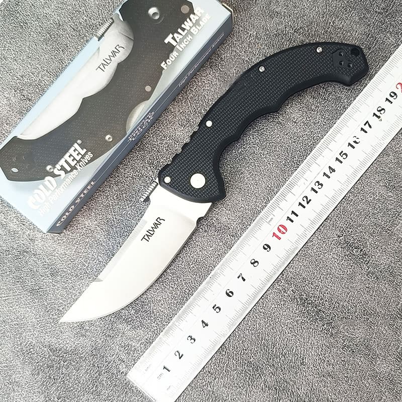 Best Selling Cold Steel Talwar Folding Knife Outdoor Personal Fruit Knife Durable Stainless Steel Collectible Home Use