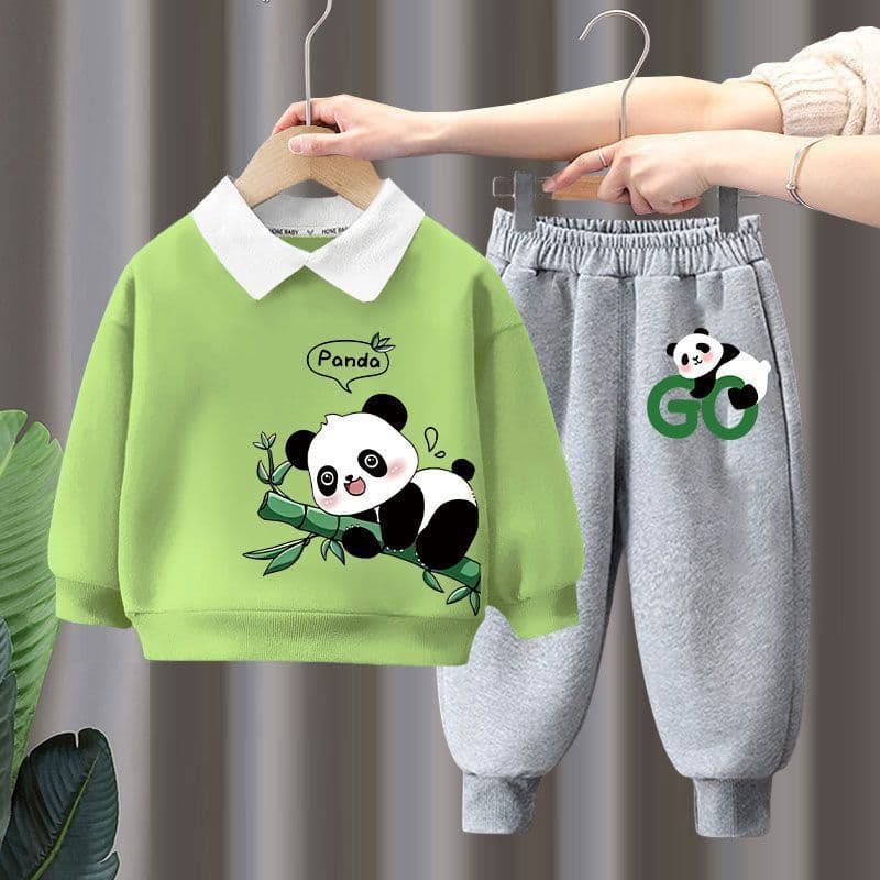 Children's clothing, boys' spring and autumn suits, stylish girls' clothes, 2025 new style, medium and large children's Polo collar sweatshirts, spring clothing