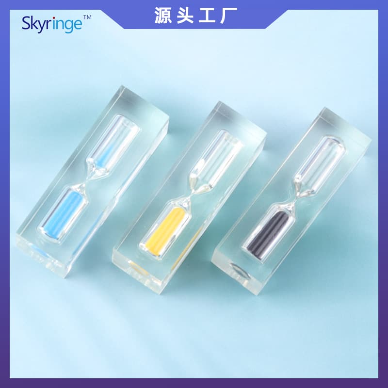 Wholesale mini resin hourglass crafts, acrylic mini hourglass timers, student learning tools, decorative items.