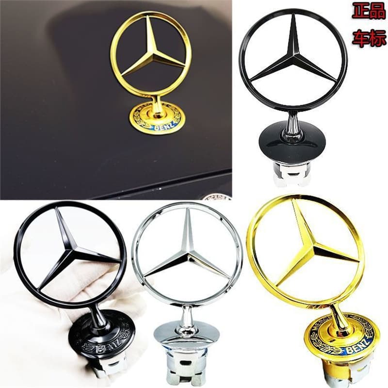 Mercedes-Benz Hood Star Front Emblem C200 E260L E300L S300 S350 Original Factory