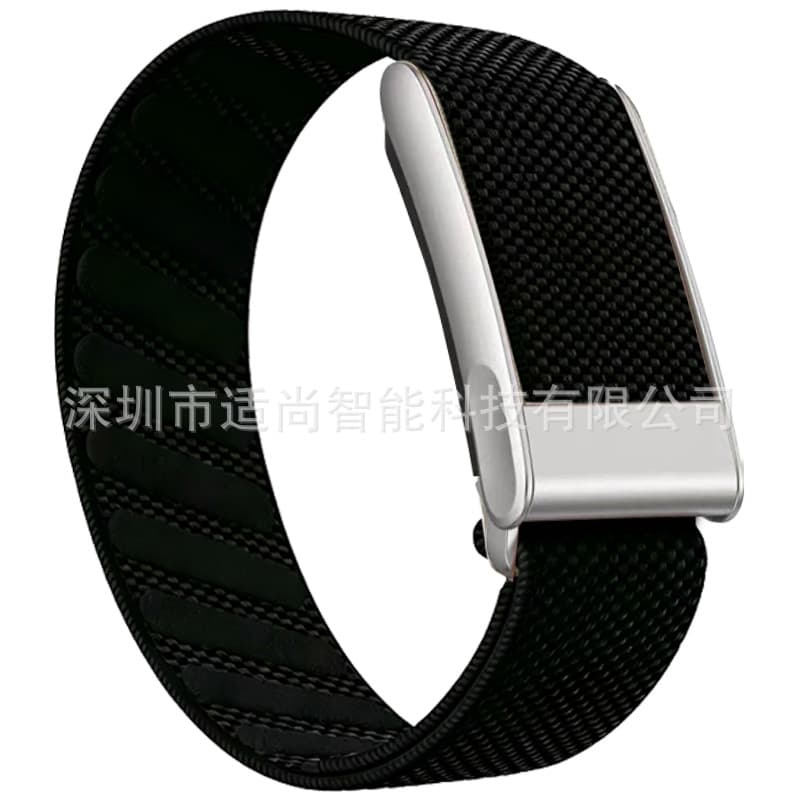 Compatible with WHOOP 5.0 Nylon Woven Strap, Black Titanium Frame, High Elasticity and Breathable, Multiple Colors Available, In Stock for Direct Shipping