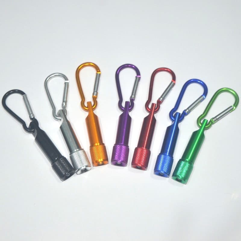 Columbia Carabiner Mini Flashlight High Brightness Small LED Flashlight Custom Logo Electronic Light