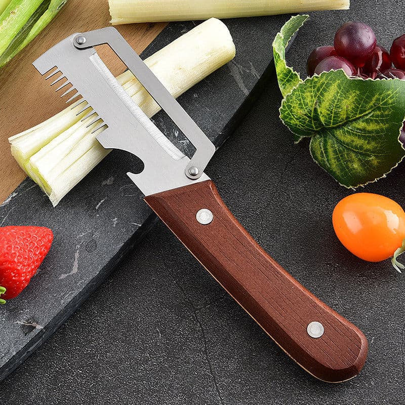 Home Multi-Function Onion Cutter and Bottle Opener, Kitchen Shredding Tool with Handle Design, Effortless Cutting and Opening 2-in-1