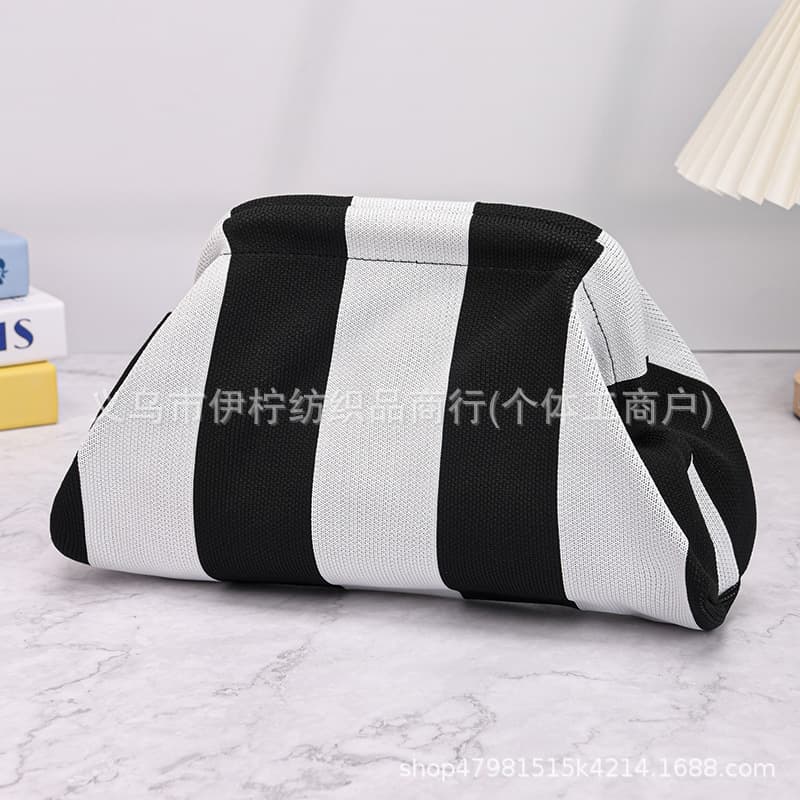 Cross-Border Hot-Selling Knitted Dumpling Clutch Bag, Evening Bag in Dopamine Colors, Multiple Options Available