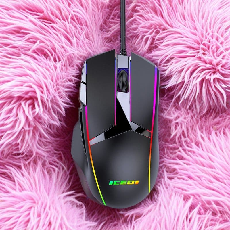 Factory spot private model wired USB light-emitting mouse laptop e-sports game universal desktop eating chicken