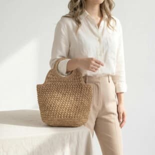 Wholesale Drop Shipping Zipper Straw Bag Woven Bag Beach Bag Women's Handbag Travel Bag Large Capacity Versatile Bag