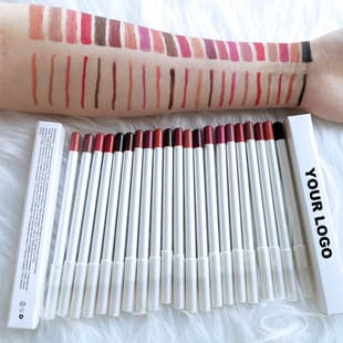 Matte Lip Liner Smooth Easy Color Waterproof White Wood Lip Pencil Makeup
