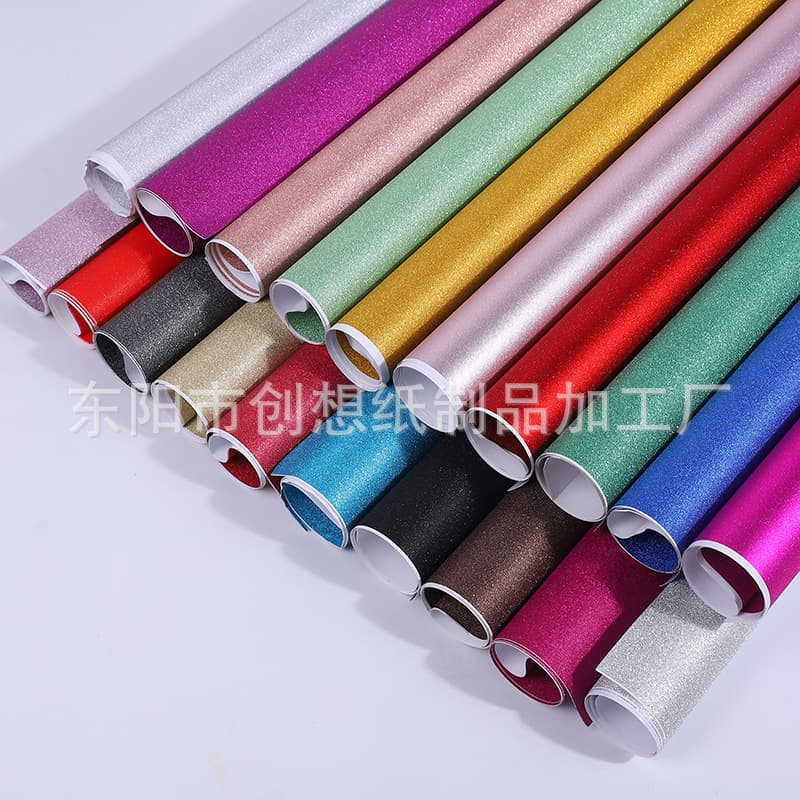 In Stock 120g Glitter Paper, Powder Sprinkled Paper, Sparkle Paper, Handmade DIY Materials, Cosmetic Eyelash Box Wrapping Paper