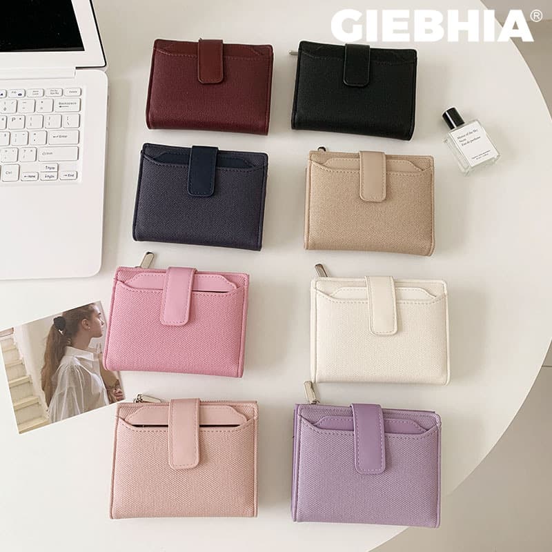 New women's wallet short solid color spring women's high-end wallet cross-border coin purse ins women's wholesale