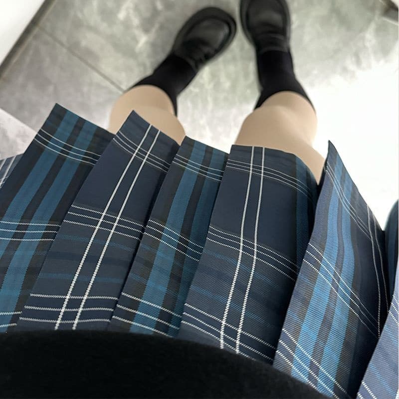 Sakura Forest Original Authentic Uniform Pleated Skirt School Plaid Skirt Short Skirt Half Skirt Academy Southeast Asia Other