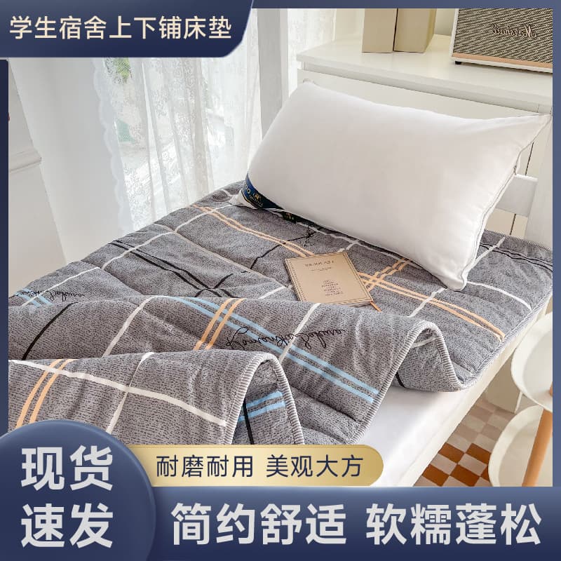 Manufacturer Supply Student Dormitory Bunk Bed Single Mattress Soft Sleeping Pad Tatami Mattress Pad Underpad Quilt Wholesale
