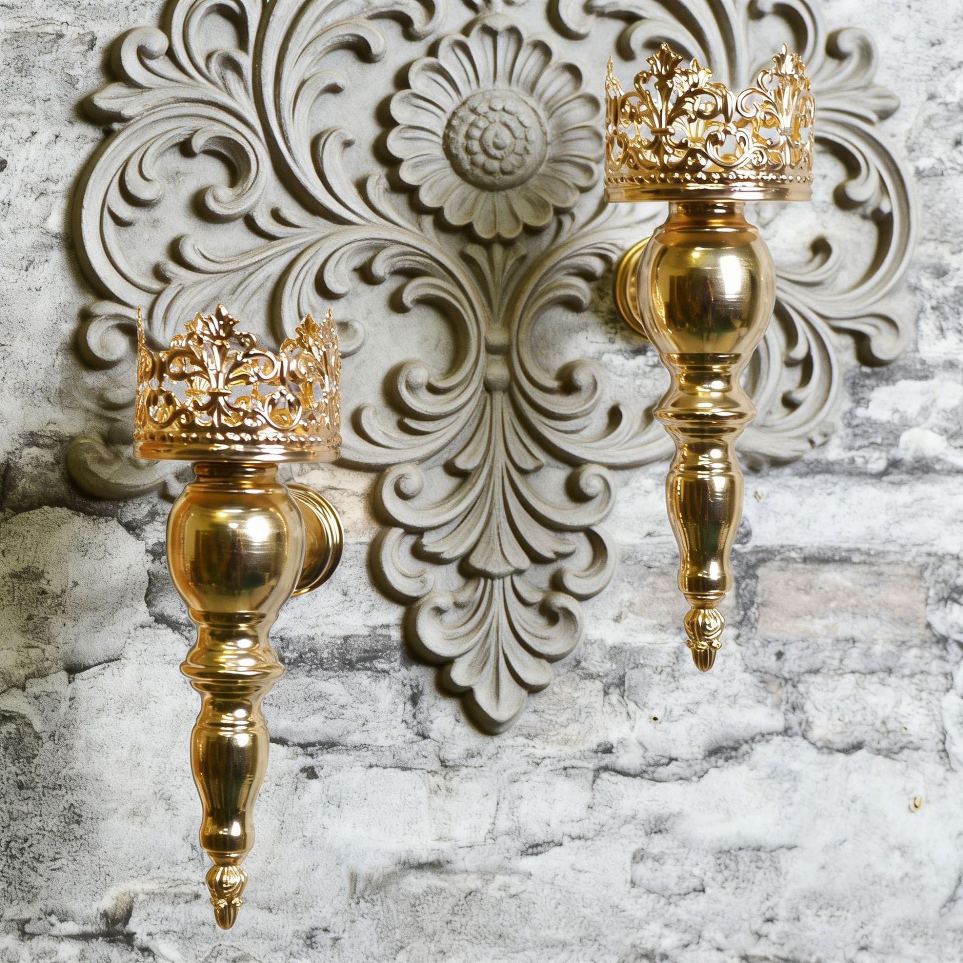 Mediterranean creative wall hanging candle holder hollow iron candle cup home hotel wall decoration lighting candle holder