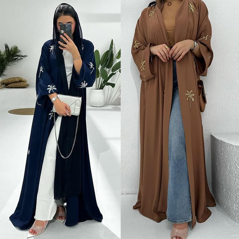 MQ211 Modest Summer Cross-Border Cardigan Women's Fashion Amazon Exquisite Beaded Embroidered Women's Jacket