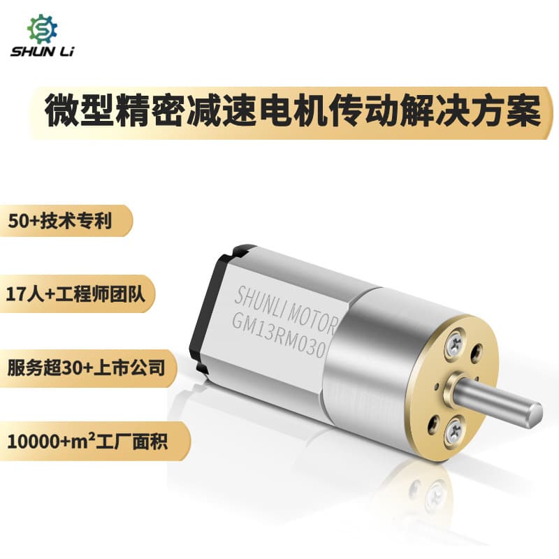 13MM diameter 3V/6V/12V precision gear reducer with 030 small motor, micro DC brushed reduction motor
