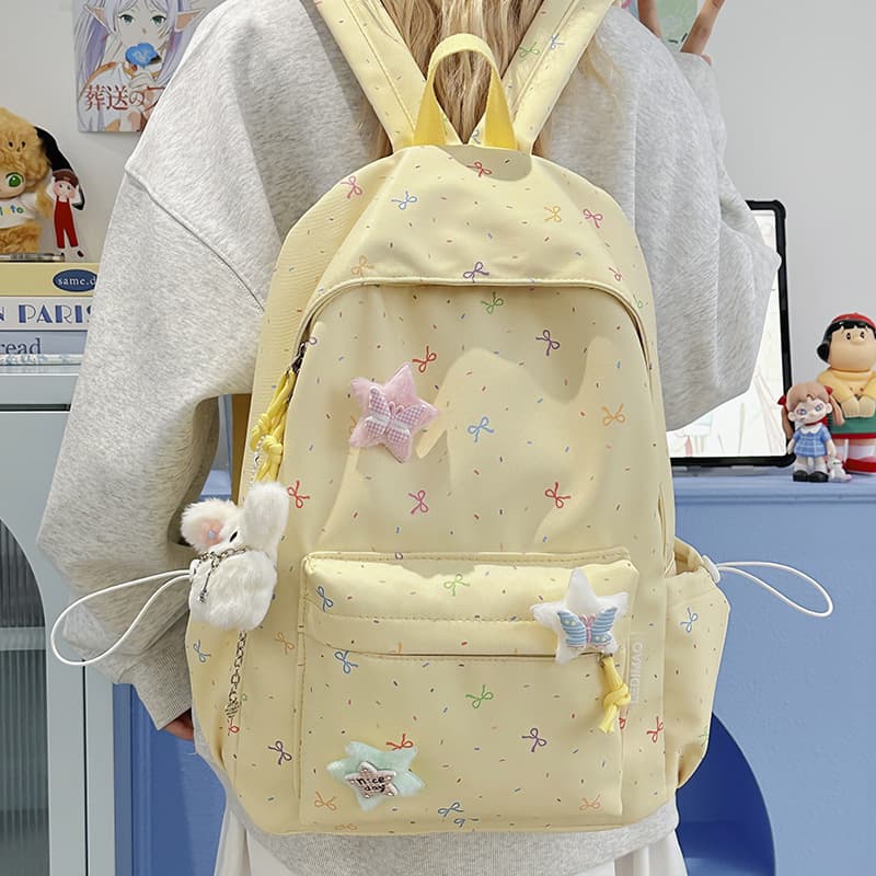 School bag female Japanese ins new fresh and sweet candy color college style backpack junior high school student lightweight backpack