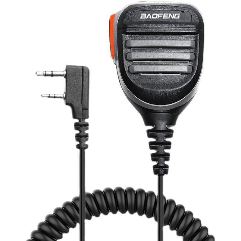 Baofeng BF-UV5R Hand Microphone 888S Walkie-Talkie Hand Mic Shoulder Mic K-Connector Baofeng Two-Way Radio